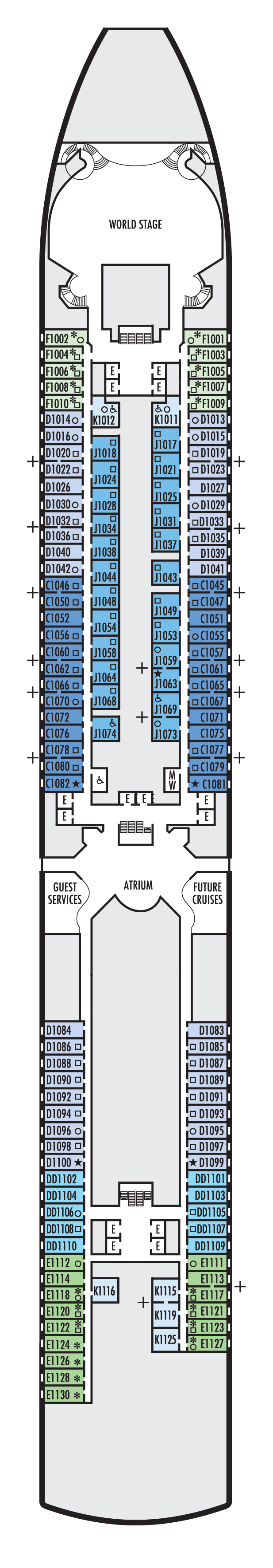 Deck Plans Deck 1 Main Deck The SuperCruise 2024 Official Web Site