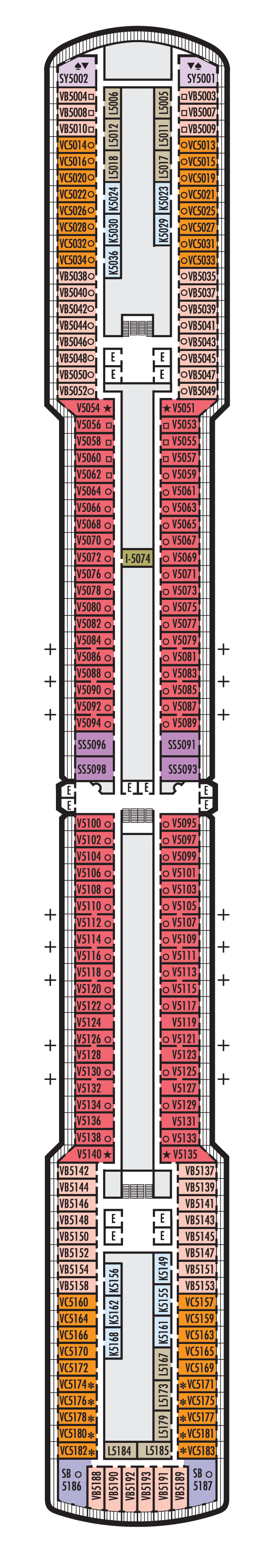 Deck Plans Deck 5 Verandah Deck The SuperCruise 2024 Official Web Site